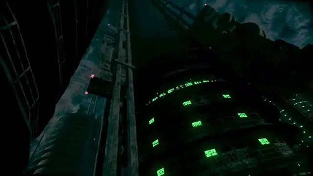 Tunnel Hazard arena in Machine Party — dark industrial tunnel with rows of green-lit nooks along the wall